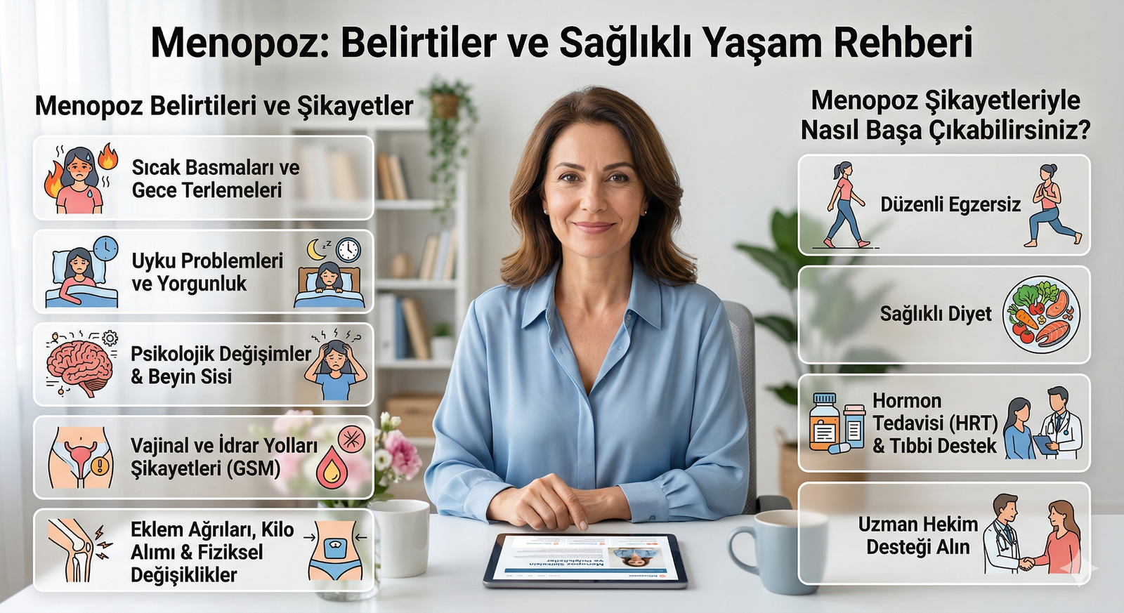 Menopoz Belirtileri ve Menopozda Görülen Şikayetler